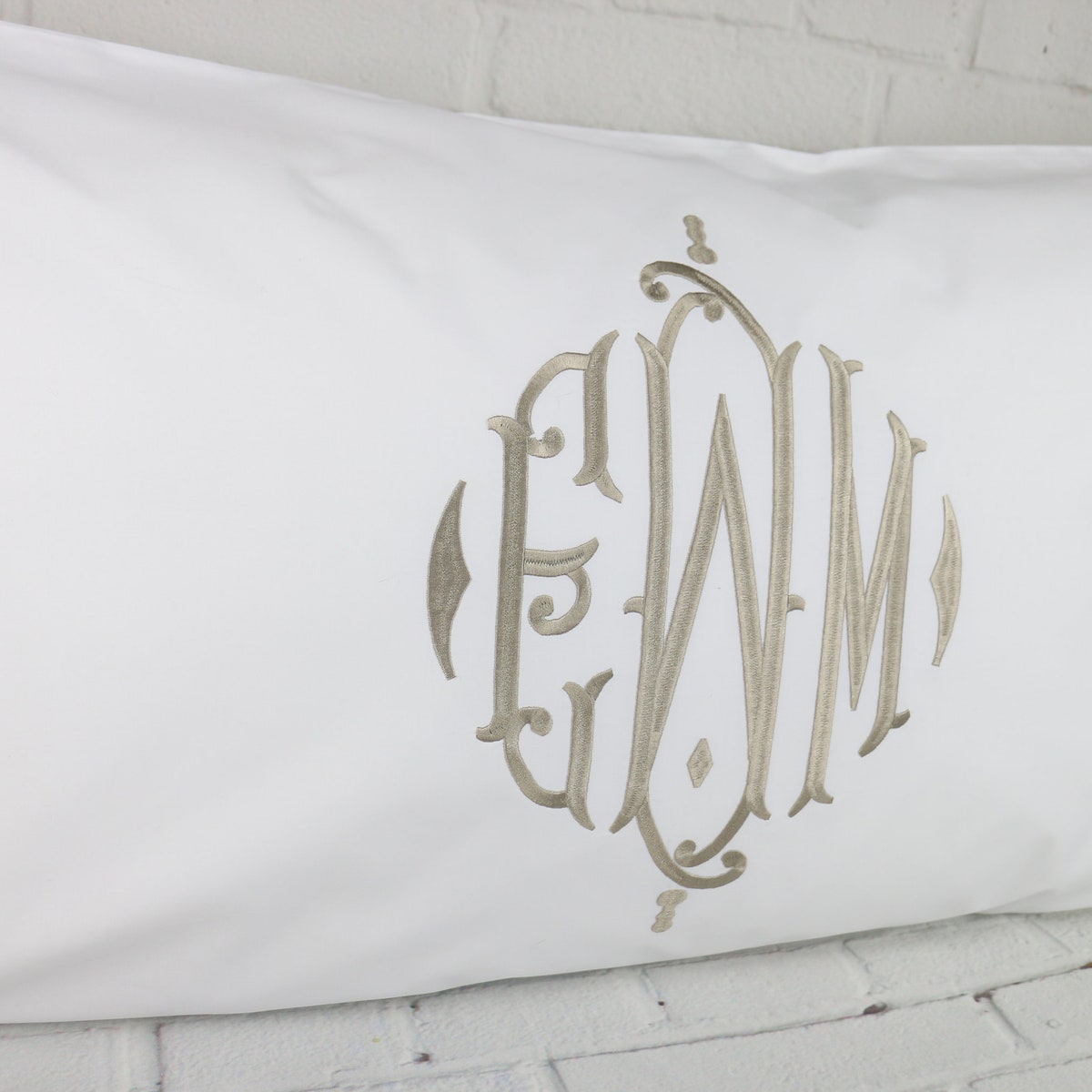 Set of 2 Monogram Pillow Cases/shams 100% Cotton / Monogrammed Pillow/ Wedding Gift / Personalized Pillow / Bridal Shower Gift - Etsy