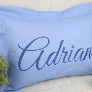 Name Pillow Sham / Baby Pillow / Personalized Pillow /  Quilted Pillow / Accent Pillow / Nursery pillow / Baby Shower Gift