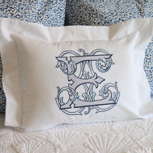 Boudoir  Pillow Sham / Baby Pillow / Personalized Pillow /  Embroidered Pillow / Accent Pillow / Nursery pillow / Baby Shower Gift