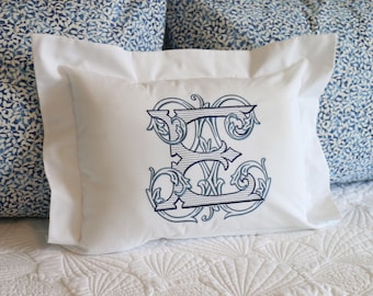 Boudoir  Pillow Sham / Baby Pillow / Personalized Pillow /  Embroidered Pillow / Accent Pillow / Nursery pillow / Baby Shower Gift