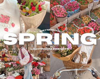3 SPRING PRESETS | Mobile Lightroom Presets, Spring Aesthetic Preset, Influencer Blogger Preset, Natural Preset, Light Soft Airy Preset