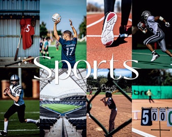 3 VOORINSTELLINGEN BUITENSPORT | Sportieve Lightroom Presets, Game Day Presets, Lightroom Mobile Presets, Actie Presets, Atleet, Instagram Filter