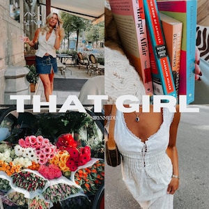 5 THAT GIRL PRESETS | Mobile Lightroom & Desktop Presets, Blogger Presets, Clean Aesthetic Presets, Bright Presets, Instagram Presets,