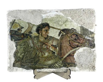 Réplica en relieve del mosaico de Alejandro - "Casa del Fauno" en Pompeya