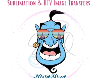Disney Genie Best Day Ever Image Transfers, Disney Best Day Ever Iron on Prints, Best Day Ever Eco Solvent HTV Prints