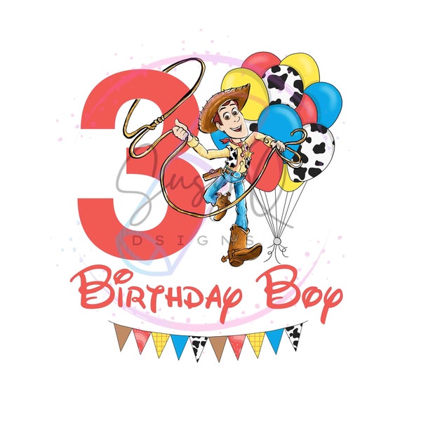 Personalized Toy Story Birthday Image Transfer, Toy Story Birthday Transfer, Toy Story Sublimation, Woody Birthday Shirt, Toy Story Birthday