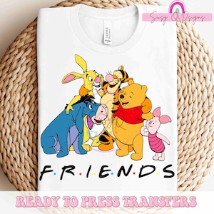 Pooh Friends Image Transfers, Disney Pooh Sublimation Prints, Disney Pooh Eco Solvent HTV Prints, Disney Pooh Image Transfers