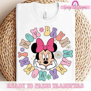 Minnie Mom Mama Bruh HTV and Sublimation Image Transfers, Disney Mom Iron on Prints, Disney Mom Sublimation Prints