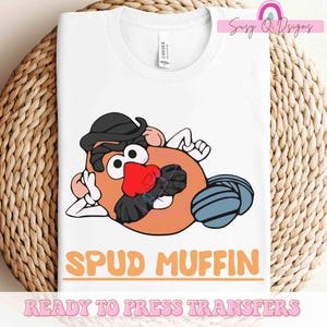 Spud Muffin Mr.Potato Image Transfers, Toy Story Friends Sublimation Prints, Toy Story Friends HTV Prints, Toy Story Iron On prints