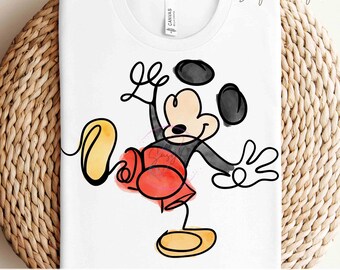 Retro Mickey Image Transfers, Disney Mickey Iron on Prints, Mickey Iron On, Mickey Decals, Disney Transfers
