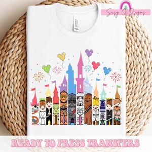 Star Family Castle Vacation Image Transfers, Star Family Vacation  Sublimation Prints, Star Family Vacation  Eco Solvent HTV Prints