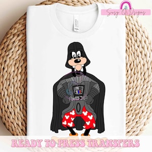 Darth Goofy Image Transfers, Dad Castle Friends Sublimation Prints, Dad Friends HTV Prints, Disney Dad Iron On