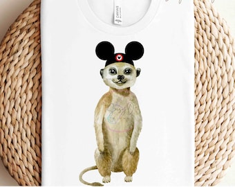 Animal Kingdom Meerkat Safari Trip Image Transfers, Safari Iron on Prints, Animal Safari Eco Solvent HTV Prints, Family Vacation Prints