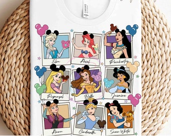 Disney Princess Image Transfers, Princess Iron on Prints, Princess Sublimation Prints