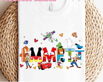Ready To Press Custom Boy Characters HTV and Sublimation Image Transfer, Custom Boy Characters Iron On Transfer, Custom Name transfer