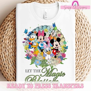 Mickey Friends Epcot HTV and Sublimation Image Transfers, Epcot Sublimation Prints, Disney Epcot HTV Prints