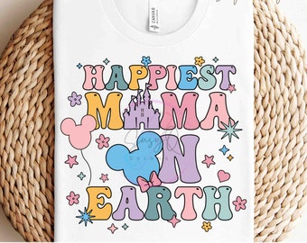 Happiest On Earth Image Transfers, Disney Family Vacation Sublimation Prints, Disney Eco Solvent HTV Prints, Disney Castle Iron on