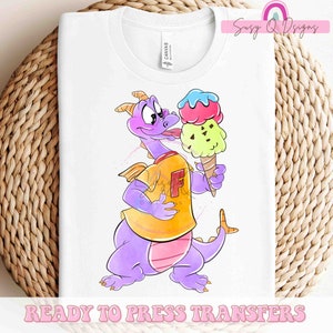 Figment Family Vacation Image Transfers, Disney Family Vacation Sublimation Prints, Disney Eco Solvent HTV Prints