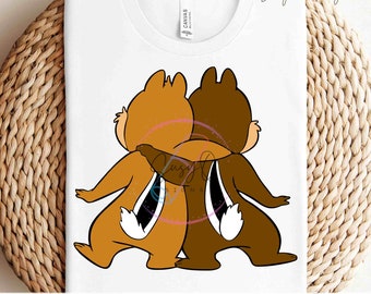 Chip and Dale Image Transfers, Disney Family Vacation Sublimation Prints, Chip and Dale Eco Solvent HTV Prints