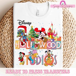 Hollywood Christmas HTV and Sublimation Image Transfer, Family Vacation Christmas Transfers, Hollywood Christmas HTV