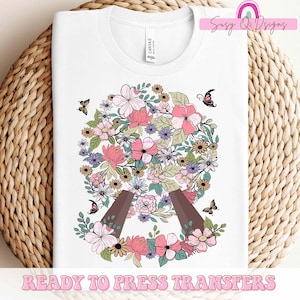 Epcot Flower and Garden  Image Transfers, Epcot Flowery Prints, Disney Epcot HTV Prints