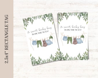 Baby Boy Gift Tag - Etsy