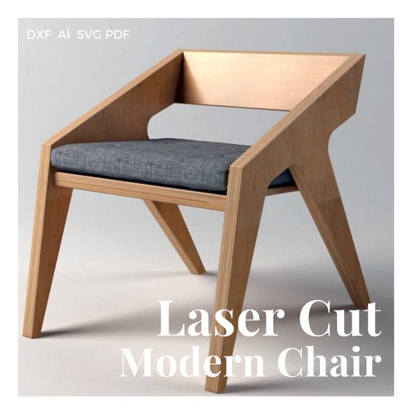 La chaise signe ceci. Chaise de bureau. Modèle découpé au laser. Fichiers cnc, DXF, PDF, fichiers dxf pour cnc, fichiers découpés au laser, fichiers vectoriels, plan de découpe vectoriel