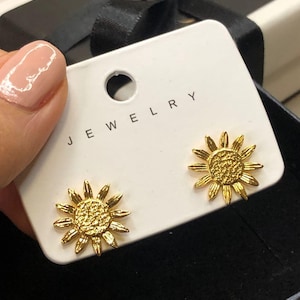 Sun Earrings | Minimalist Sun Shaped Spike Hoop Earrings, Gold Tiny Small Sun Earring Celestial Jewelry, Sun Jewelry Dainty earrings