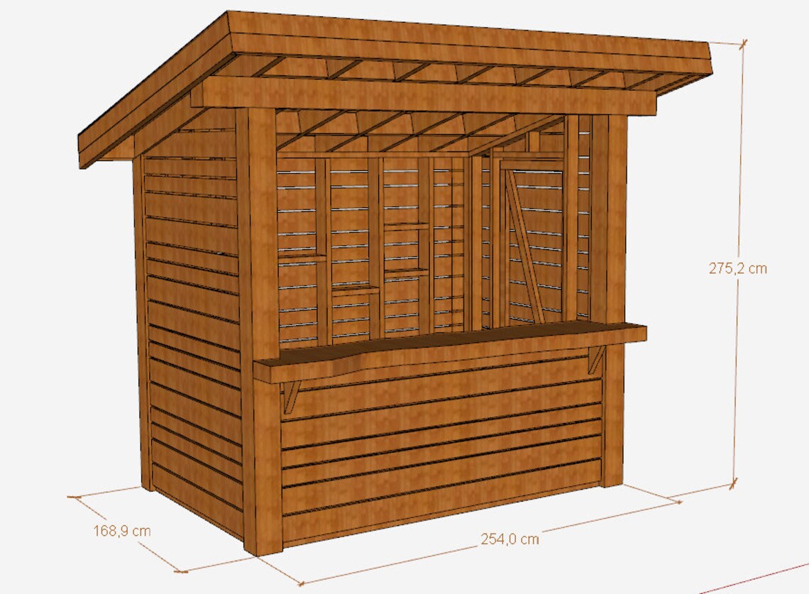 Patio Bar Planstiki Bar Plans DIY Outdoor Wooden Bar Plans Etsy Canada