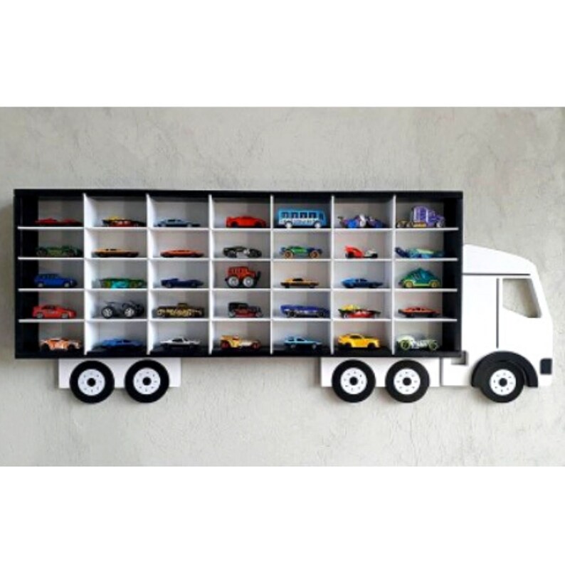 Truck Shelf Laser Cut Toy Car Display Shelf Truck DIY 3D Etsy