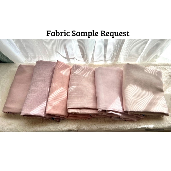 Pink Color Textile Sample Swatch for Roman Shade Curtain Pillow Bench Project