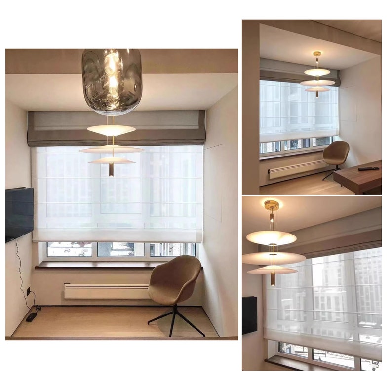 Window Frame Fixture Image Custom Made Double Layers Design Window Roman Shade, Light Filter ...