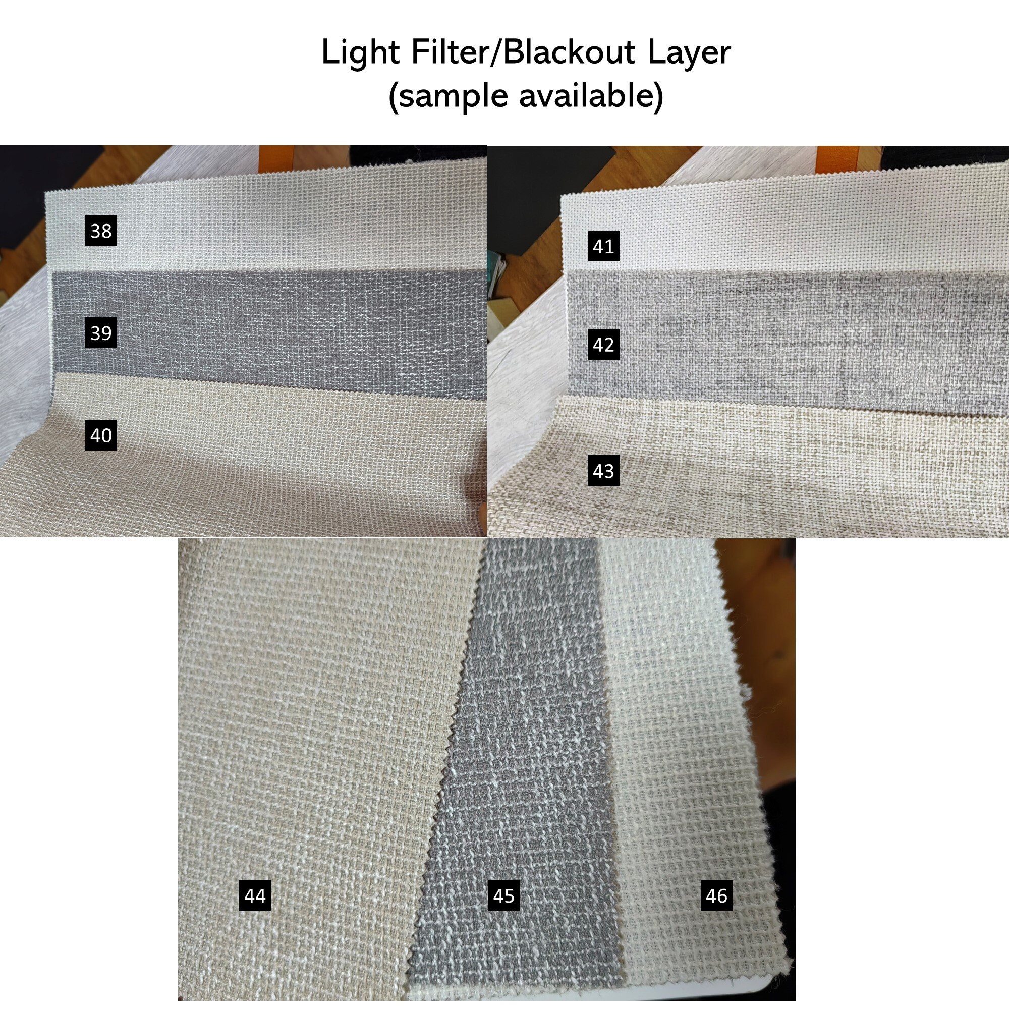 Custom Made Double Layers Design Window Roman Shade, Light Filter ...