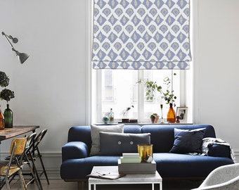 Custom Made Roman Shade, Southwestern Ethnic Tribal Patterns, Window Roman Shade Curtain Matching Pillow Case Fabric Supply