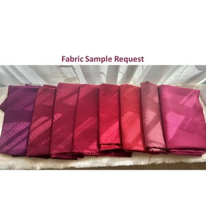 Red Burgundy Maroon Mahogany Purple Wine Hue Tone Textile Swatch for Roman Shade Curtain Pillow Bench Project