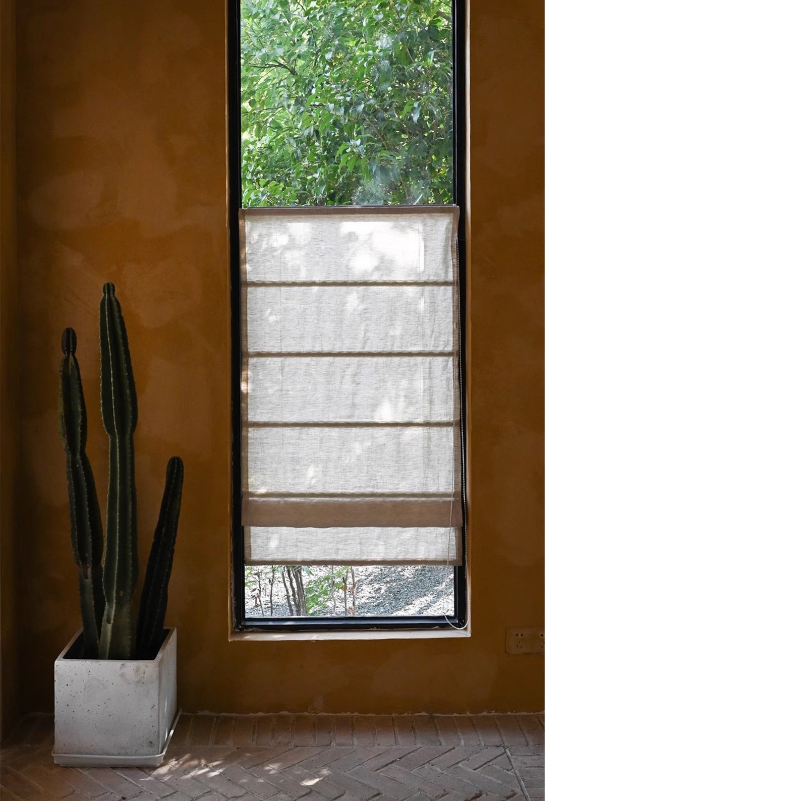 Custom Made Double Layers Design Window Roman Shade, Light Filter ...