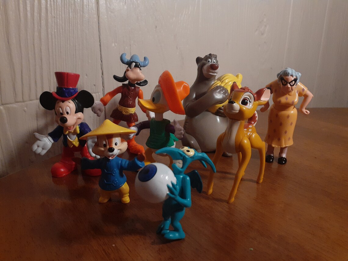 Disney Characters Toys VINTAGE LOT 1990's | Etsy