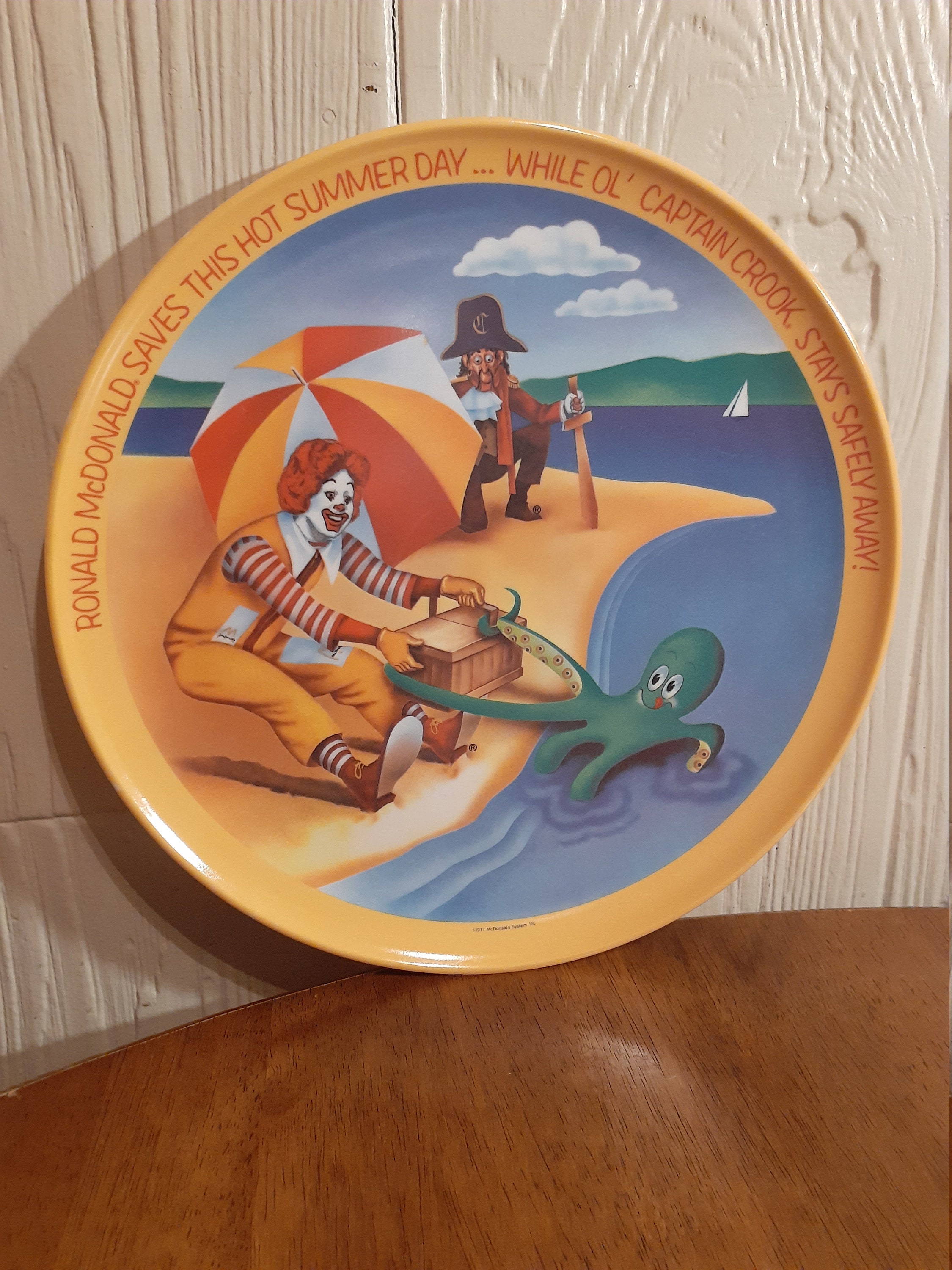 Set of 3 Ronald McDonald Collectible Plates Vintage 1977 Etsy