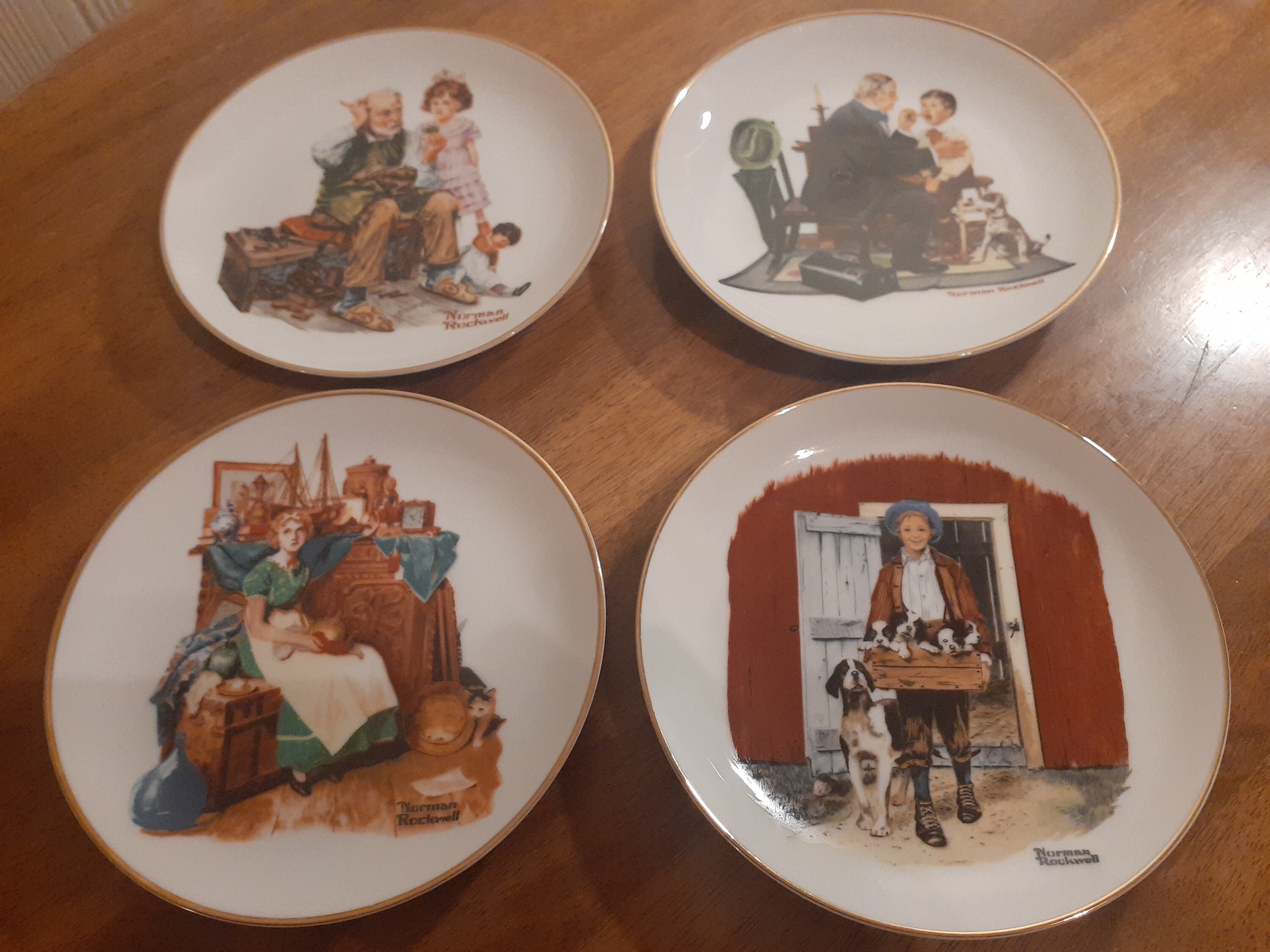 Norman Rockwell Vintage Decorative Plates Etsy