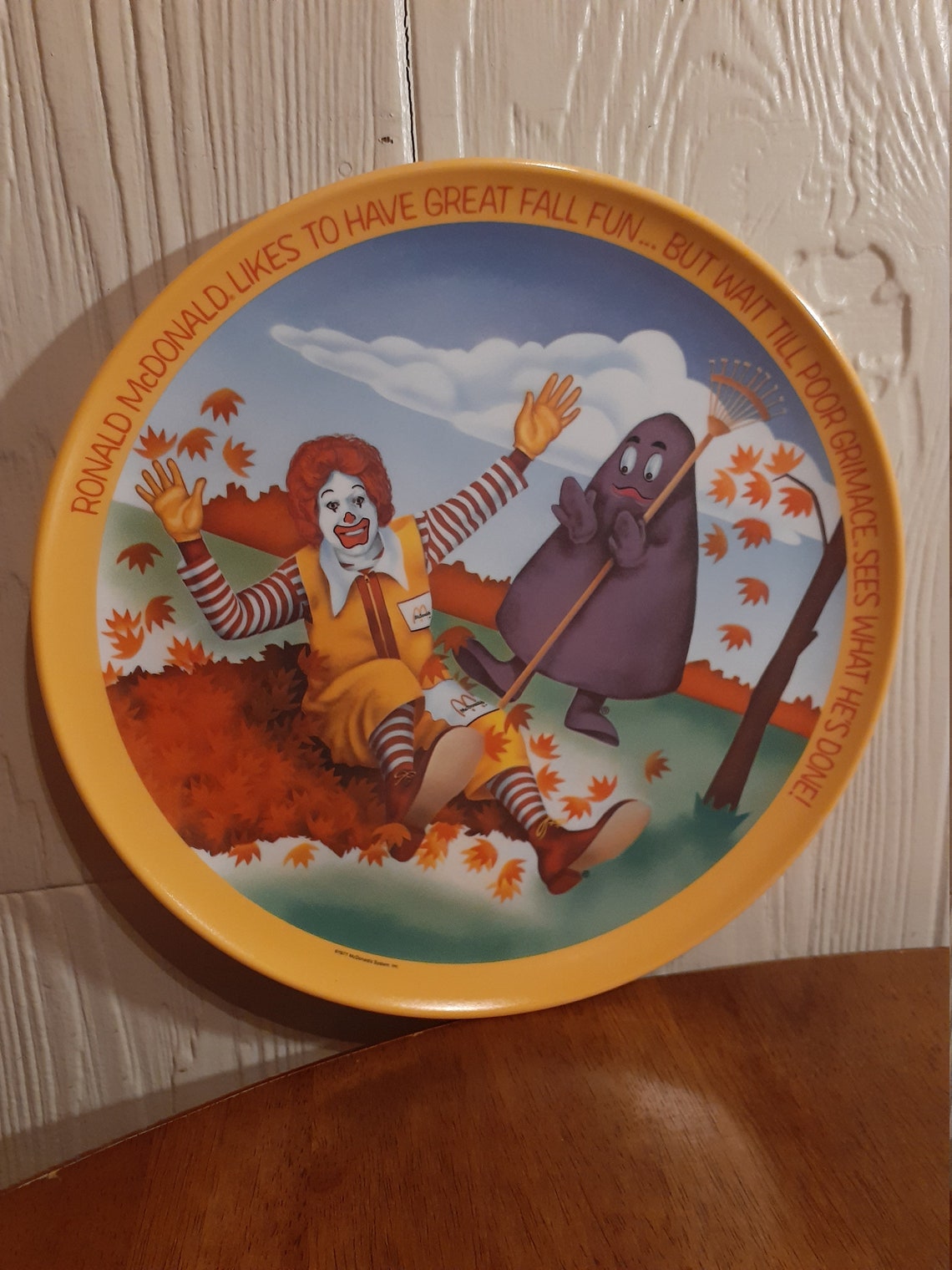 Set of 3 Ronald McDonald Collectible Plates Vintage 1977 Etsy