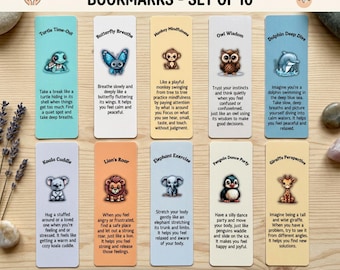 Bookmarks for Kids | Gift for Counselors | Bookmark Gifts | Gifts for Students | Counseling Bookmarks | Calm Down Strategies