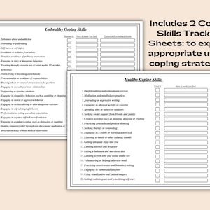Healthy Coping Skills Worksheet Coping Skills Worksheet Healthy Vs
