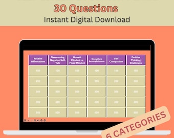 Self Esteem Boost Coping Skills Therapy Game Counseling Game Virtual Game Group Therapy Game Group Therapy Activity Counseling Activity