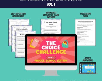 Middle School Counseling Game Social Emotional Learning Worksheets Therapy Coping Skills Counseling Resources Facilitator Guide Group