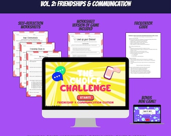 Counseling Resource for Small Group | Small Group Counseling Game | Social Emotional Learning Worksheets | Group Therapy Activities