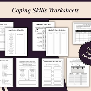 Anxiety Worksheet Bundle Emotions Worksheet Printable Anxiety