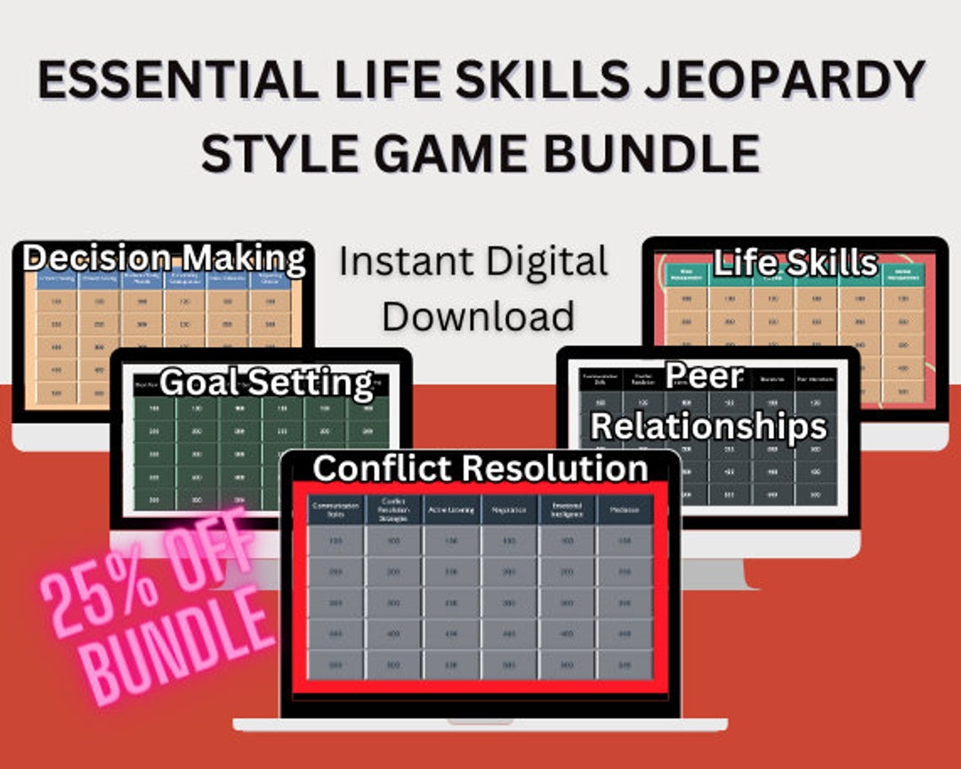 Coping Skills Therapy Game Life Skills Goals Counseling Game Virtual ...