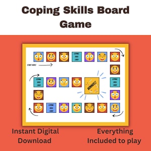 Coping Skills Game Coping Strategies Mental health Health Ed Emotions Activity Therapy Game School Counseling Game Counseling Activity
