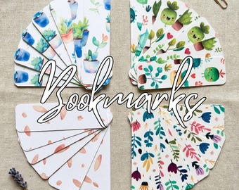 Succulent Plant Bookmark, Cute Botanical Bookmark, Plant Lover Gift, Book Lover Gift, Bookmark Gifts, Plant Bookmarks