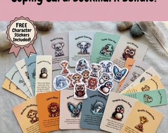 Coping Skill Cards for Students | Bookmarks for Students | Gifts for Counselors | Gifts for Students  Counseling Resources for Middle School